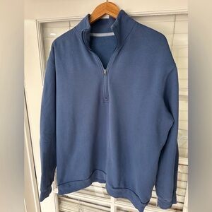 Lululemon Men's Blue Half-Zip Sweater